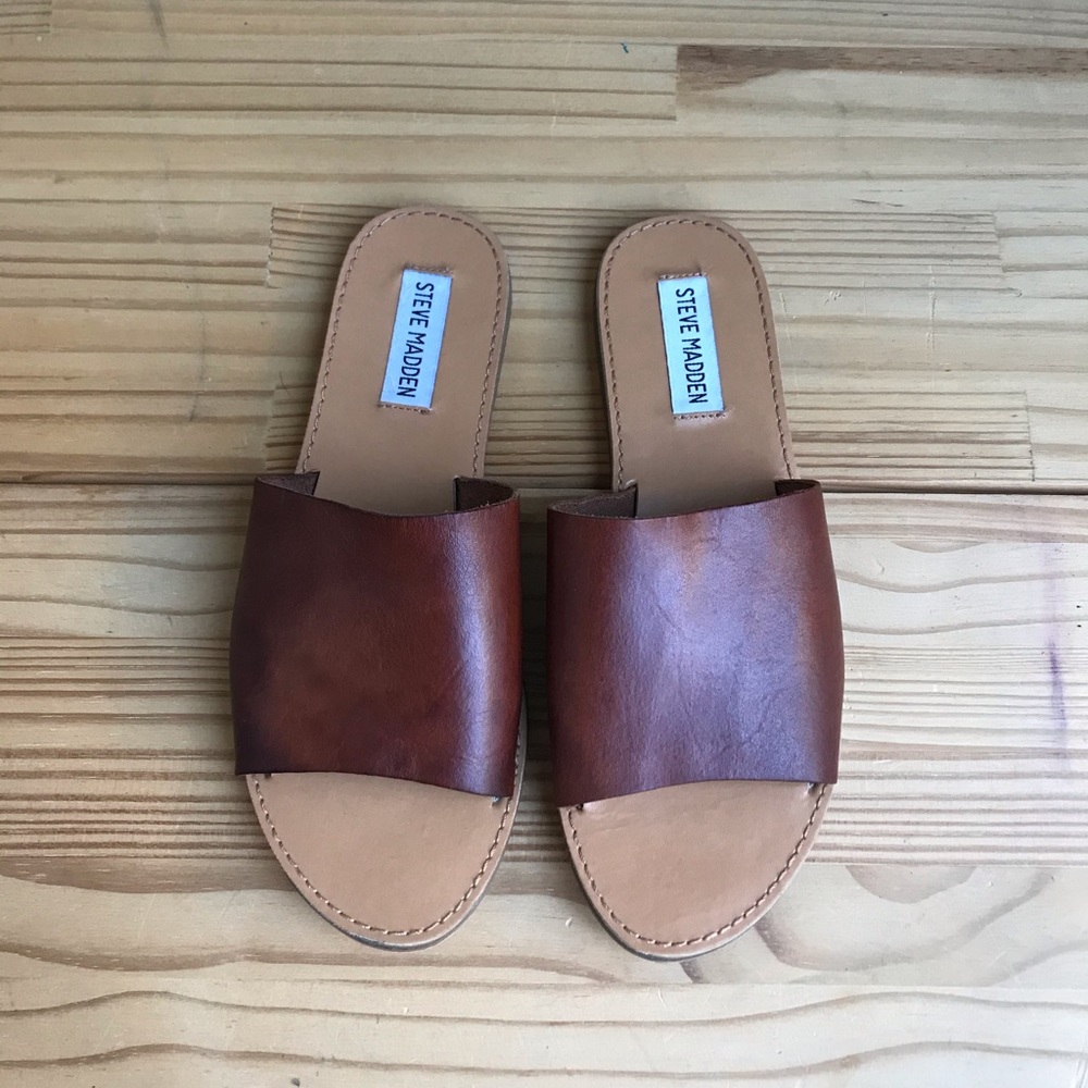 Steve Madden Leather Sandals Size: US6.5